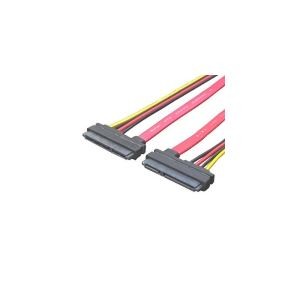 (まとめ)変換名人 SATA+電源ケーブル(メス-メス) SPBB-CA50【×5セット】