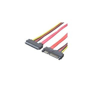 (まとめ)変換名人 SATA+電源ケーブル(オス-メス) SPAB-CA50【×5セット】