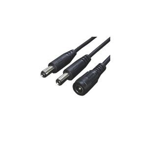 （まとめ）変換名人 電源2分岐ケーブル PD21-2【×10セット】
