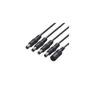 （まとめ）変換名人 電源4分岐ケーブル PD21-4【×10セット】