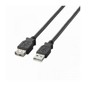 (まとめ)エレコム タブレットPC用USB延長ケーブル TB-E10BK【×10セット】