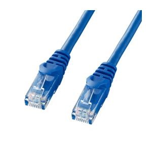 (まとめ)サンワサプライ カテゴリ6UTPLANケーブル LA-Y6-02BL【×10セット】