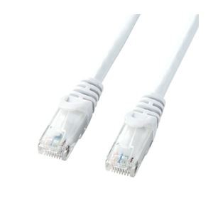 (まとめ)サンワサプライ カテゴリ6UTPLANケーブル LA-Y6-02W【×10セット】