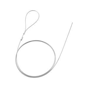 （まとめ）サンワサプライ eセキュリティ（1.0M1.5mm片側かしめなし） SLE-13W【×10セット】