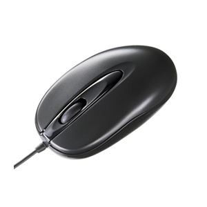 (まとめ)サンワサプライ 有線レーザーマウス MA-LS23BK【×2セット】