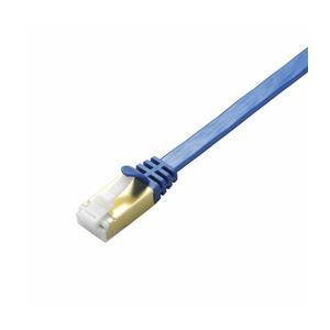 (まとめ)エレコム ツメ折れ防止フラットLANケーブル(Cat7準拠 LD-TWSFT/BM05【×2セット】