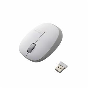 (まとめ)エレコム ワイヤレスBlueLEDマウス M-BL20DBSV【×3セット】