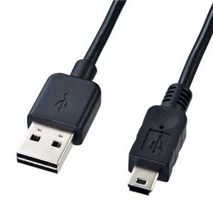 (まとめ)サンワサプライ 両面挿せるミニUSBケーブル(ミニB) KU-RMB51【×5セット】