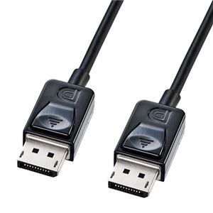 （まとめ）サンワサプライ DisplayPortケーブル1.5m KC-DP15K【×2セット】