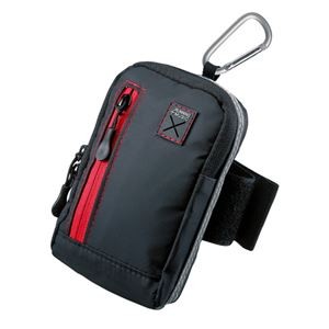 (まとめ)サンワサプライ 3WAYアームバンドケース PDA-MP3C13BK【×2セット】