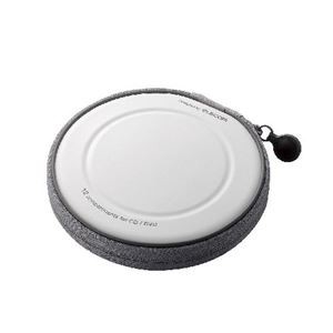 (まとめ)エレコム CD/DVDファスナーケース CCD-H12WH【×10セット】