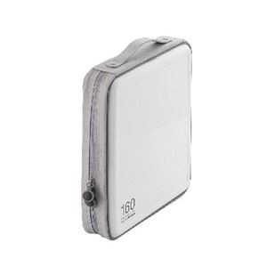 (まとめ)エレコム CD/DVDファスナーケース CCD-H160WH【×3セット】