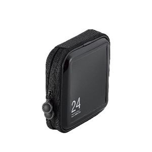 (まとめ)エレコム CD/DVDファスナーケース CCD-H24BK【×5セット】