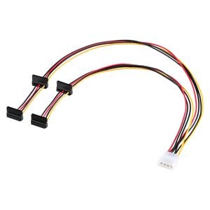 (まとめ)サンワサプライ シリアルATA電源4分岐ケーブル TK-PWSATA8N【×3セット】