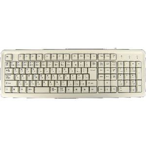 （まとめ）アオテック フルサイズ112キー日本語キーボード ホワイト AOK-112UPW【×5セット】