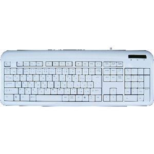 (まとめ)アオテック フルサイズ109キー日本語キーボード ホワイト AOK-109UPW【×3セット】