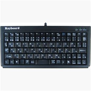 (まとめ)アオテック スーパーミニ日本語キーボード ブラック AOK-84UPBK【×2セット】