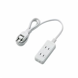 (まとめ)エレコム 電源タップ T-S02-2310WH【×5セット】