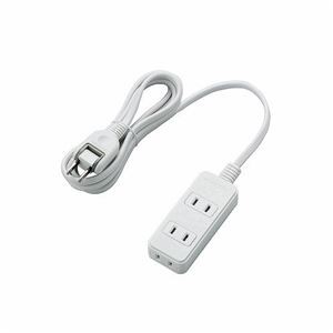 (まとめ)エレコム 電源タップ T-S02-2320WH【×5セット】