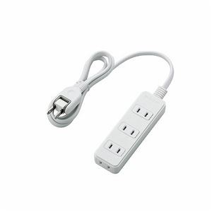 (まとめ)エレコム 電源タップ T-S02-2410WH【×5セット】