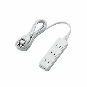 (まとめ)エレコム 電源タップ T-S02-2420WH【×5セット】