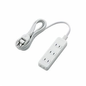 (まとめ)エレコム ほこりシャッター付き電源タップ T-ST02-22420WH【×5セット】