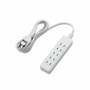 (まとめ)エレコム ほこりシャッター付き電源タップ T-ST02-22620WH【×3セット】