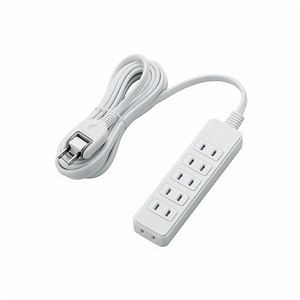(まとめ)エレコム ほこりシャッター付き電源タップ T-ST02-22630WH【×3セット】