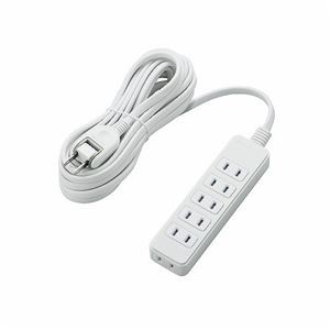 (まとめ)エレコム ほこりシャッター付き電源タップ T-ST02-22650WH【×3セット】