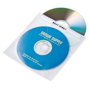 (まとめ)サンワサプライ DVD・CD不織布ケース(ホワイト) FCD-FN100WN【×5セット】
