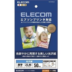 (まとめ)エレコム エプソンプリンタ対応光沢紙 EJK-EGN2L50【×5セット】