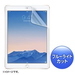 (まとめ)サンワサプライ iPadAir2用ブルーライトカット液晶保護指紋反射防止フィルム LCD-IPAD6BCAR【×2セット】