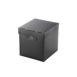 (まとめ)エレコム 組立式メディアケース収納ボックス CCD-MB01BK【×10セット】