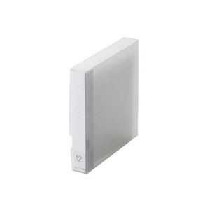 (まとめ)エレコム Blu-ray/DVD/CD用ディスクファイル 12枚収納 CCD-FB12CR【×10セット】
