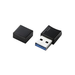 (まとめ)エレコム USB3.0対応microSD専用メモリカードリーダ MR3-C008BK【×3セット】