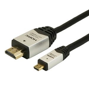 （まとめ）HORIC HDMI MICROケーブル 3m シルバー HDM30-041MCS【×3セット】