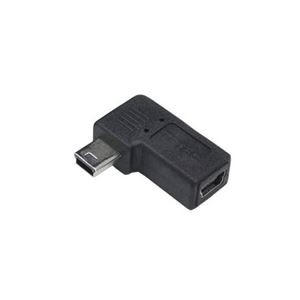 (まとめ)変換名人 変換プラグ USB mini5pin 左L型(フル結線) USBM5-LLF【×20セット】