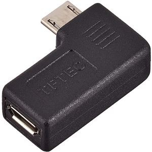 (まとめ)変換名人 変換プラグ microUSB→microUSB左L型(フル結線) USBMC-LLF【×20セット】