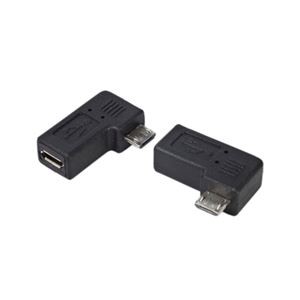 (まとめ)変換名人 変換プラグ microUSB→microUSB右L型(フル結線) USBMC-RLF【×20セット】