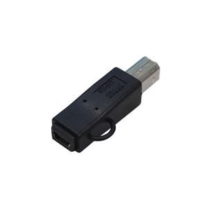 (まとめ)変換名人 変換プラグ USB B(オス)→miniUSB(メス) USBBA-M5B【×10セット】