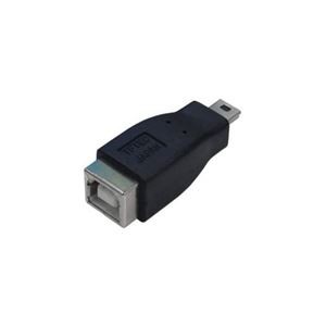 (まとめ)変換名人 変換プラグ USB B(メス)→miniUSB(オス) USBBB-M5A【×10セット】