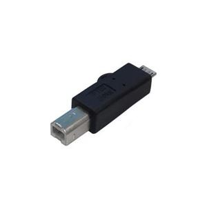 (まとめ)変換名人 変換プラグ USB B(オス)→microUSB(オス) USBBA-MCA【×10セット】