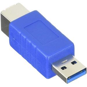(まとめ)変換名人 変換プラグ USB3.0 B(メス)-A(オス) USB3BB-AA【×10セット】