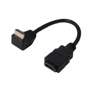 (まとめ)変換名人 HDMI L型ケーブル延長20(下L) HDMI-CA20DL【×5セット】