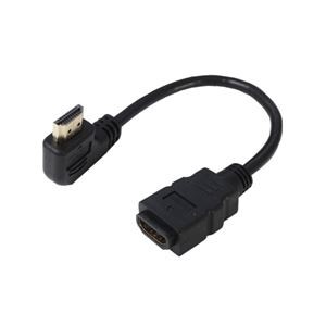 (まとめ)変換名人 HDMI L型ケーブル延長20(左L) HDMI-CA20LL【×5セット】