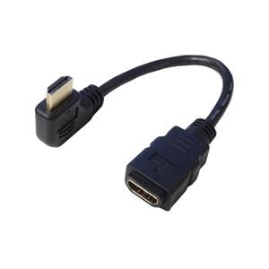 (まとめ)変換名人 HDMI L型ケーブル延長20(右L) HDMI-CA20RL【×5セット】