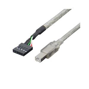 (まとめ)変換名人 ケーブル USB M/B(4P)→B(オス) USBMB-B/CA40【×20セット】