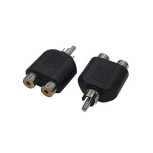 (まとめ)変換名人 AVプラグ RCA(メス)2P to RCA(オス)モノラル AV/RCA2J-RCAPM(2P)【×20セット】
