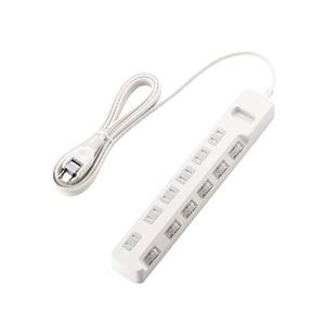 (まとめ)エレコム ほこり防止シャッター付 省エネタップ T-E6A-2630WH【×2セット】