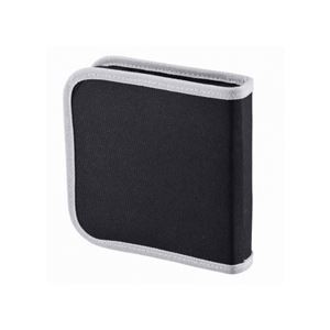 (まとめ)オーム電機 CD/DVDキャリングポーチ 24枚収納 OA-RCD24-K【×5セット】